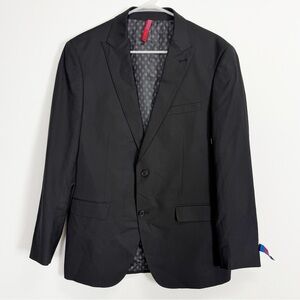 ZNT18 Dario Suit Jacket Sport Coat Mens 40R Black NWOT NEW